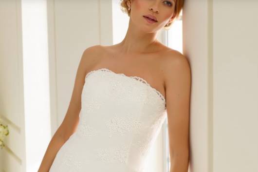 Vestido novia corto