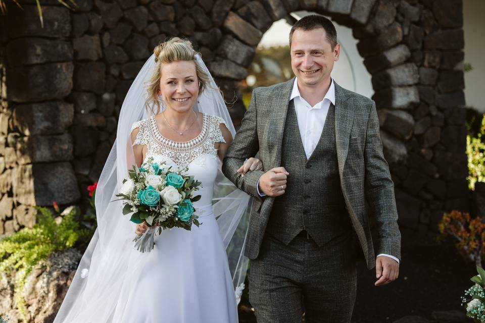 Boda en Los Jameos, Lanzarote