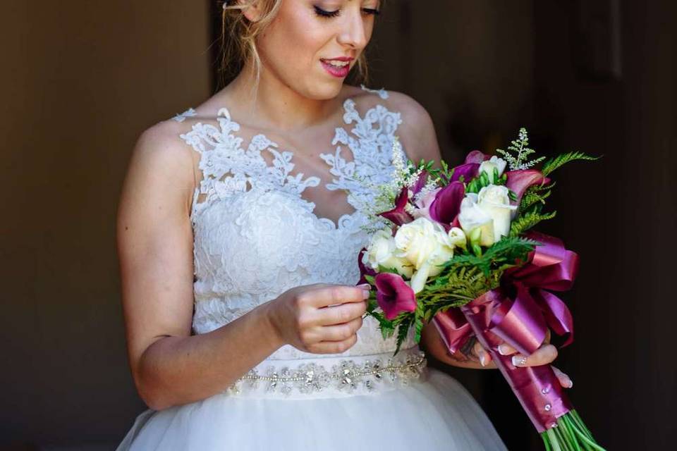 Maquillaje y peinado de novia