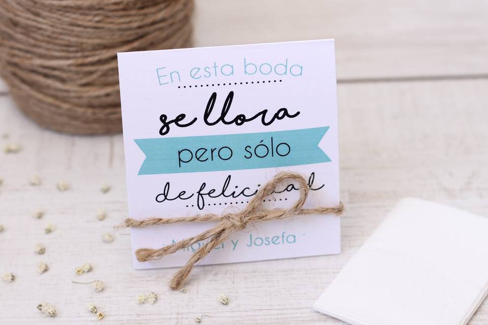 Lágrimas de felicidad boda