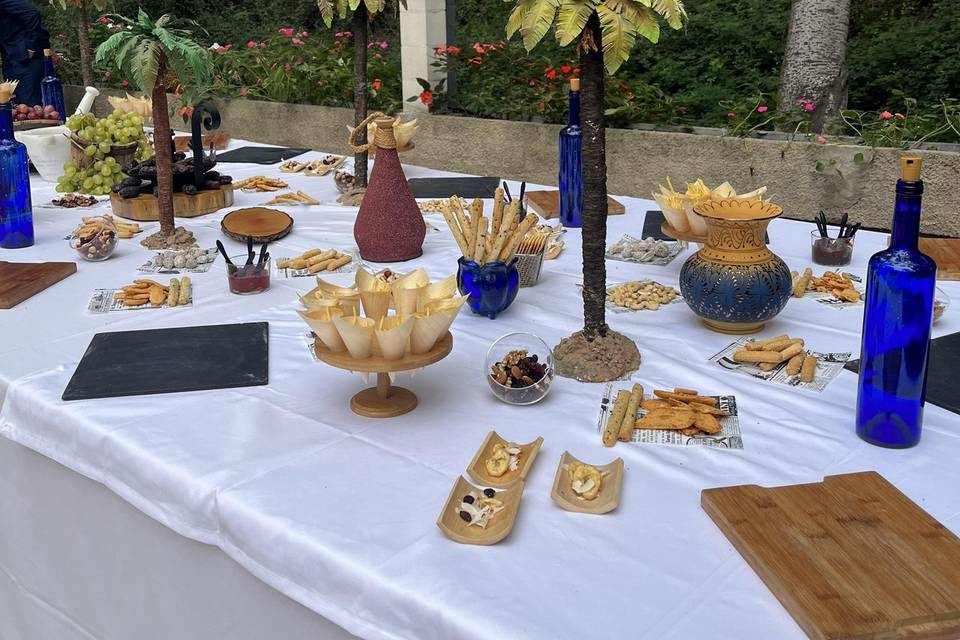Mesa de quesos exterior