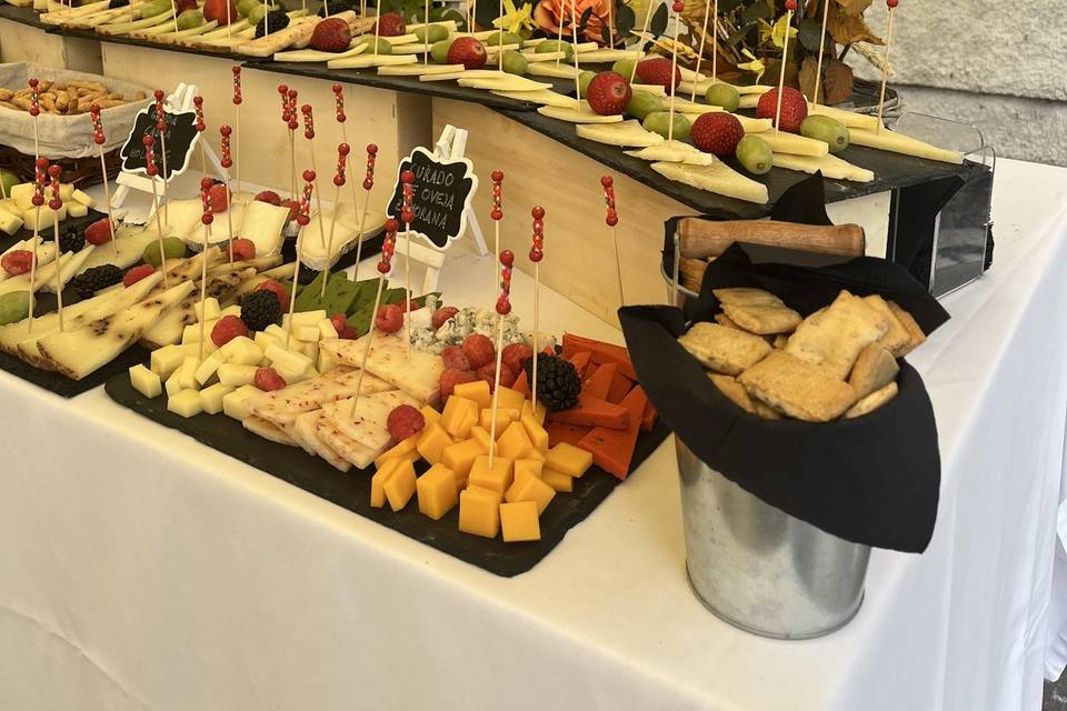Mesa de queso exterior