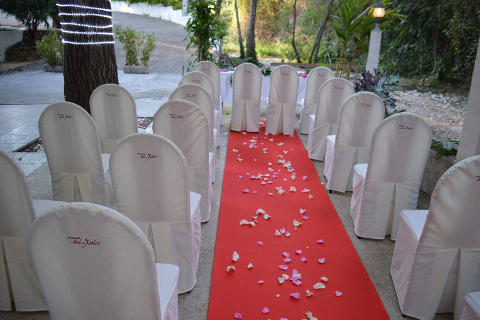 Terraza para ceremonia civil