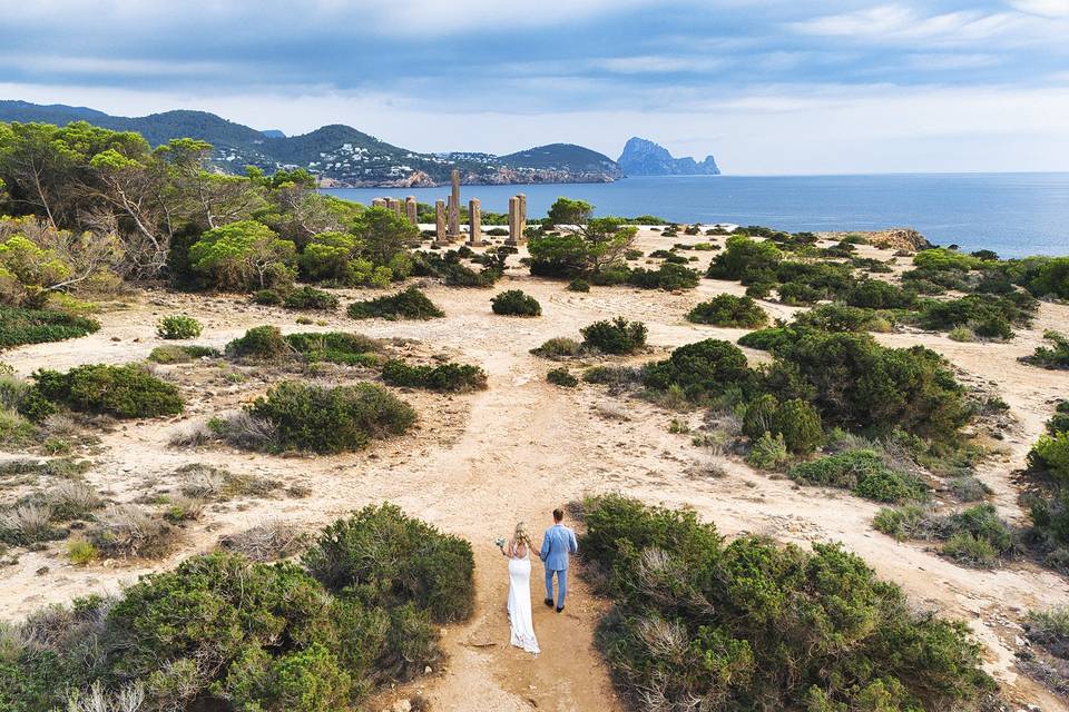 Ibiza - Cala Conta - Dron