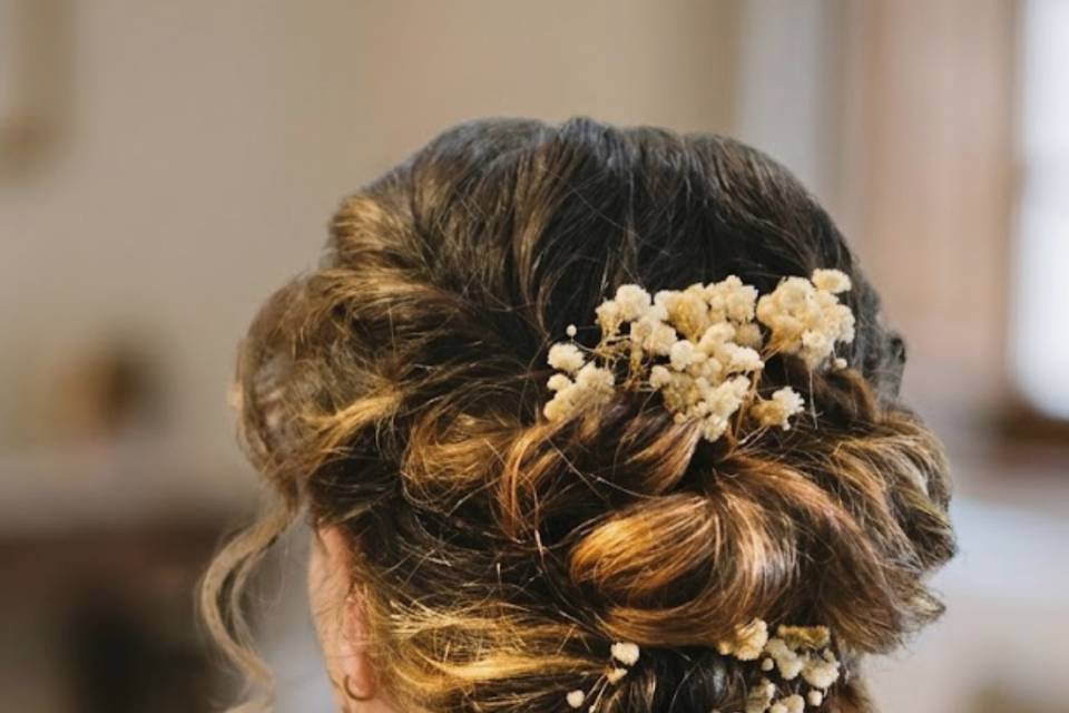 Recogido con flores