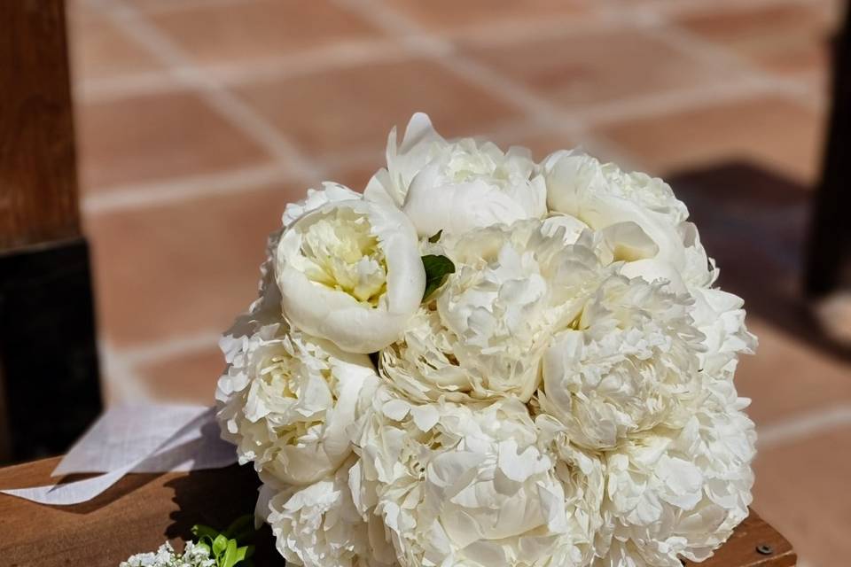 Boda all in white