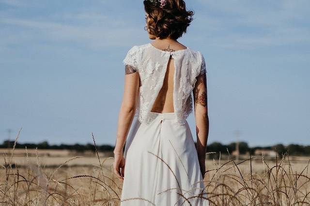 Vestido de novia boho