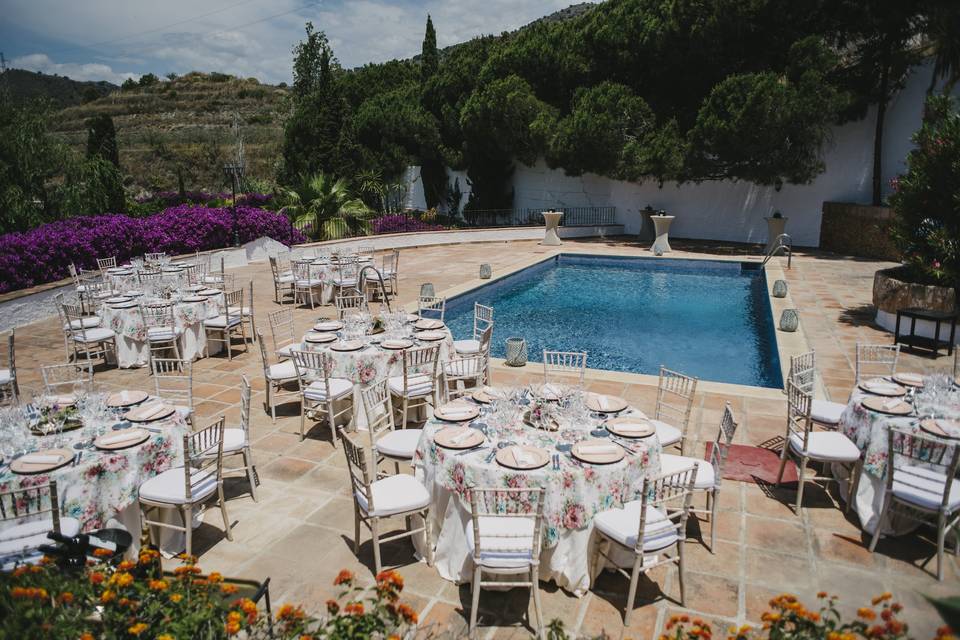 Montaje en la piscina