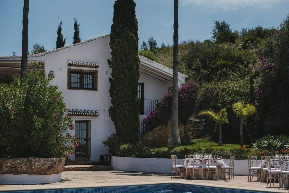 Montaje en la piscina