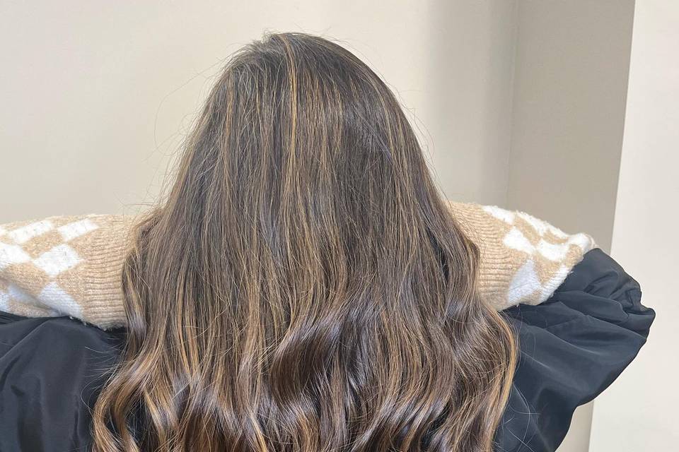 Ondas con pelo suelto