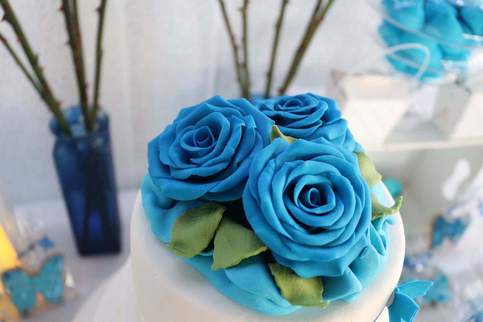 Rosas azules