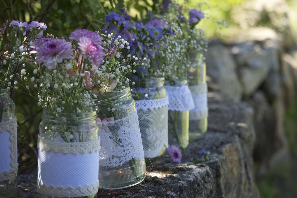 Detalle arreglos florales