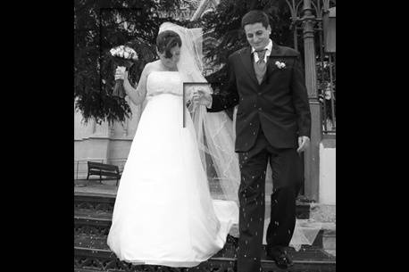 Salen los novios