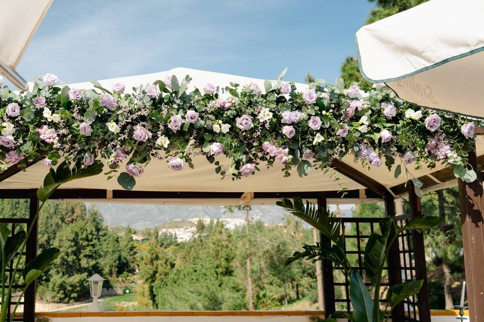 Arreglo en Pérgola