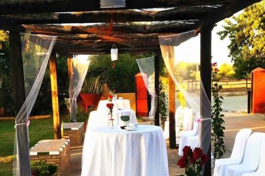 Boda civil en los Jardines