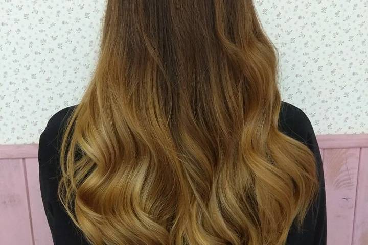 Ondas + mechas balanyage