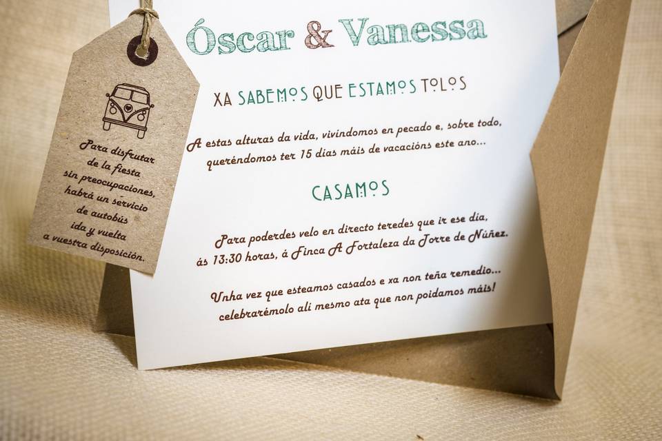 Invitación boda