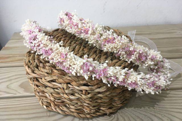 Diadema de floral preservada