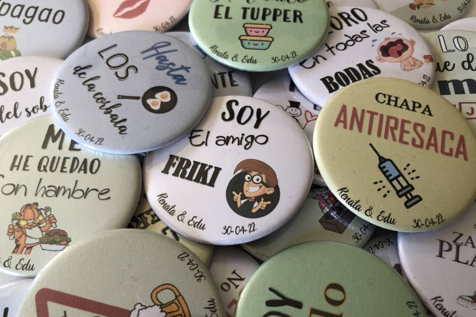 Chapas de frases divertidas