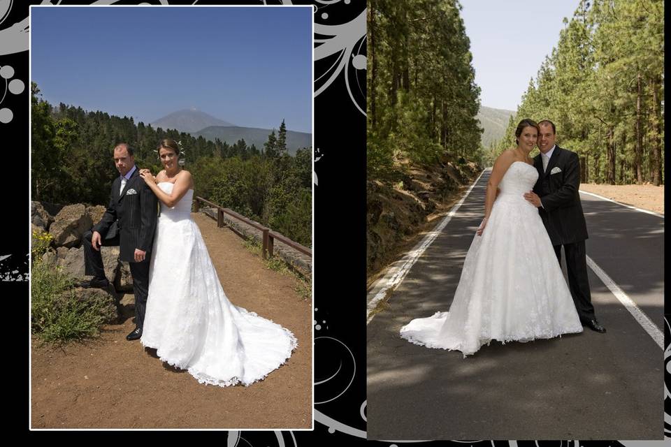 Postboda de camino al Teide