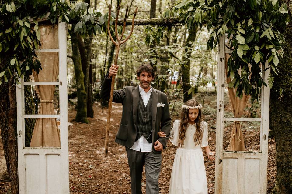 Novio ceremonia Bosque Máxico