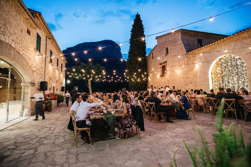 Cena elegante en Mallorca