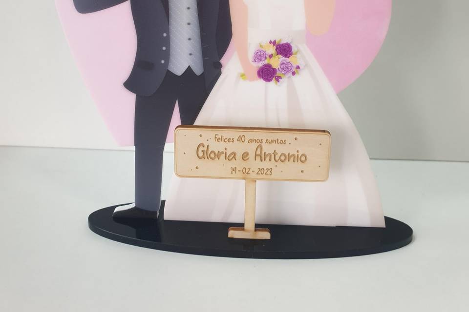 Figuras tarta metacrilato