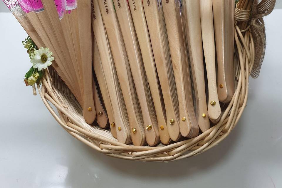 Abanico 23cm pintados a mano +