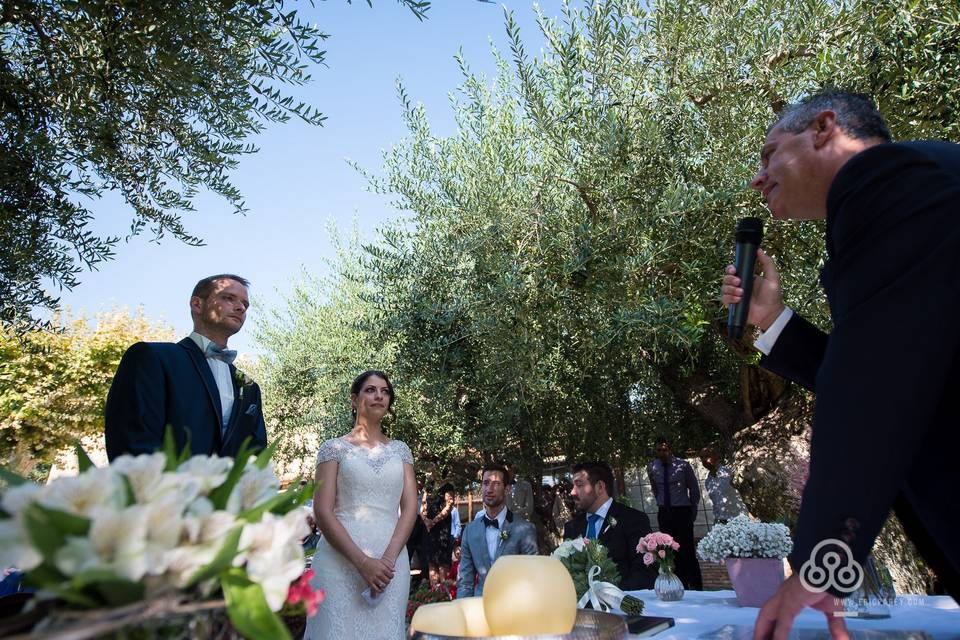 Ceremonia en un castillo