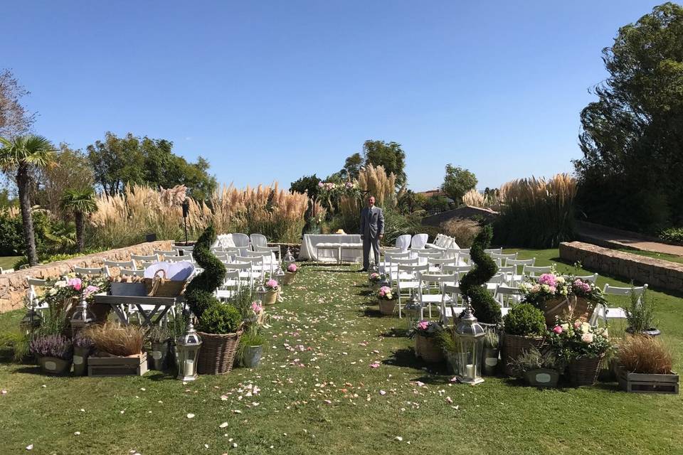 Ceremonia en el campo de golf