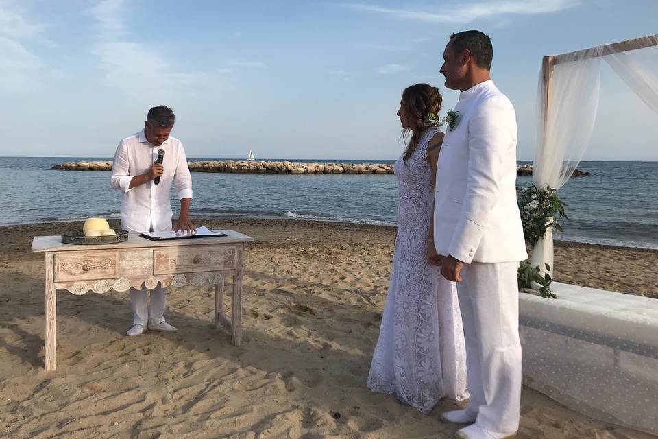 Ceremonia en la playa