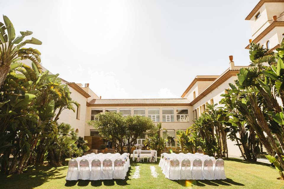 Ceremonia en el jardín