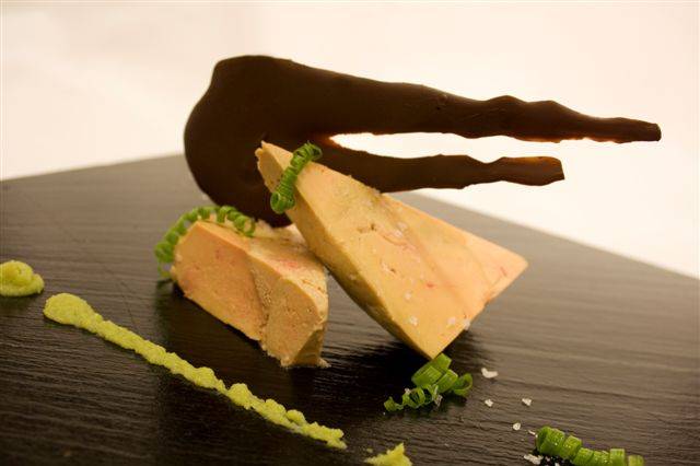 Foie y chocolate