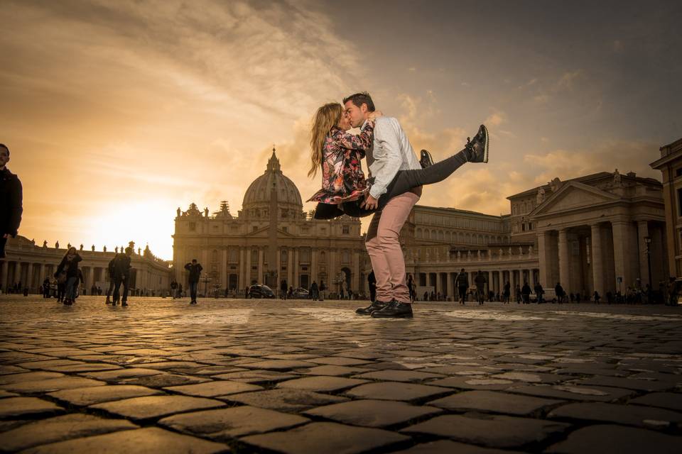 Pre-boda en Roma