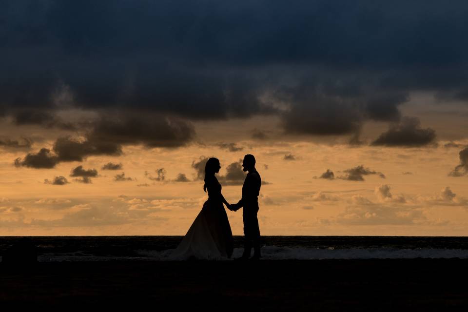 Postboda en la playa