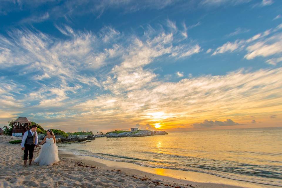 Postboda en la Riviera Maya