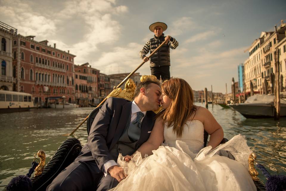 Postboda en Venecia