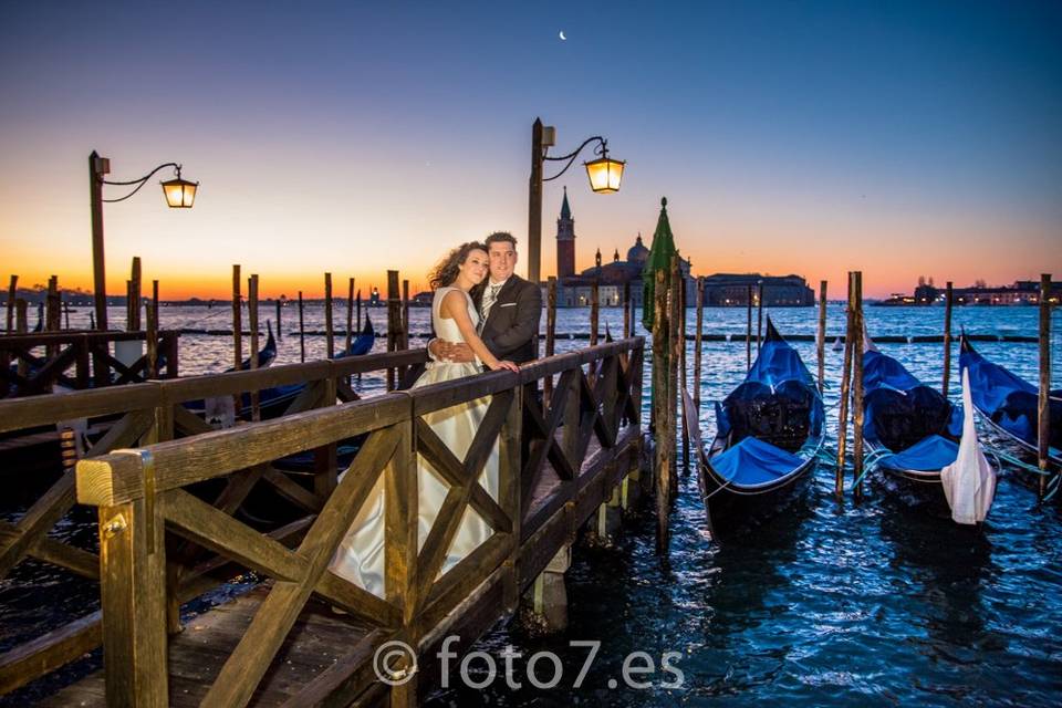 Postboda en Venecia