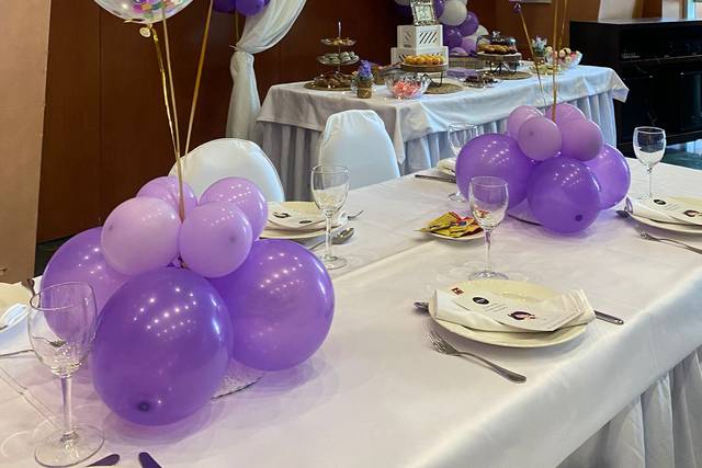 Centros de mesa con globos