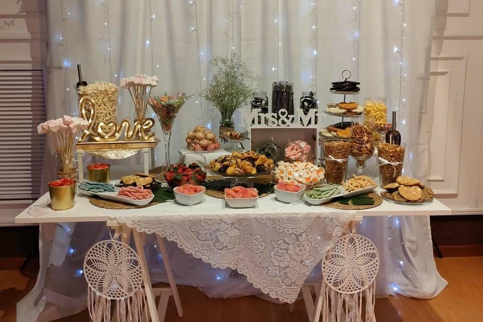 Mesa dulce de boda