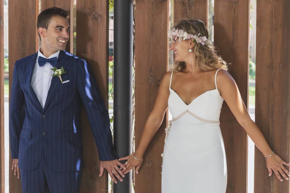 Fotos de la boda en un parque