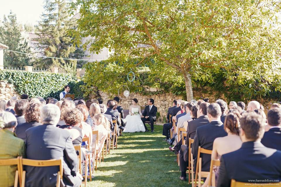 Ceremonia en el jardin palacio