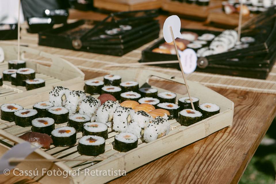 Mesa temática Sushi