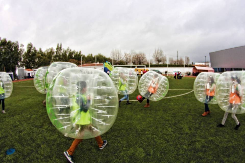 Fútbol burbuja para niños