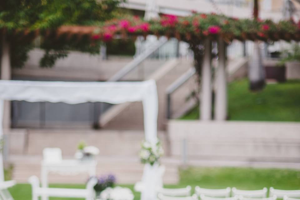 Ceremonia en el jardín