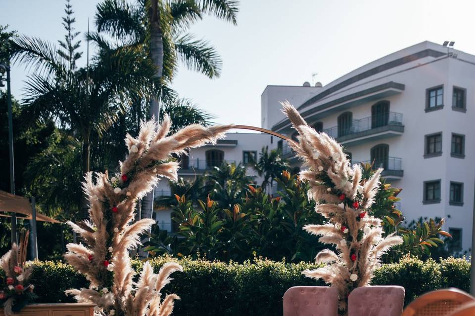 Ceremonia exterior jardín