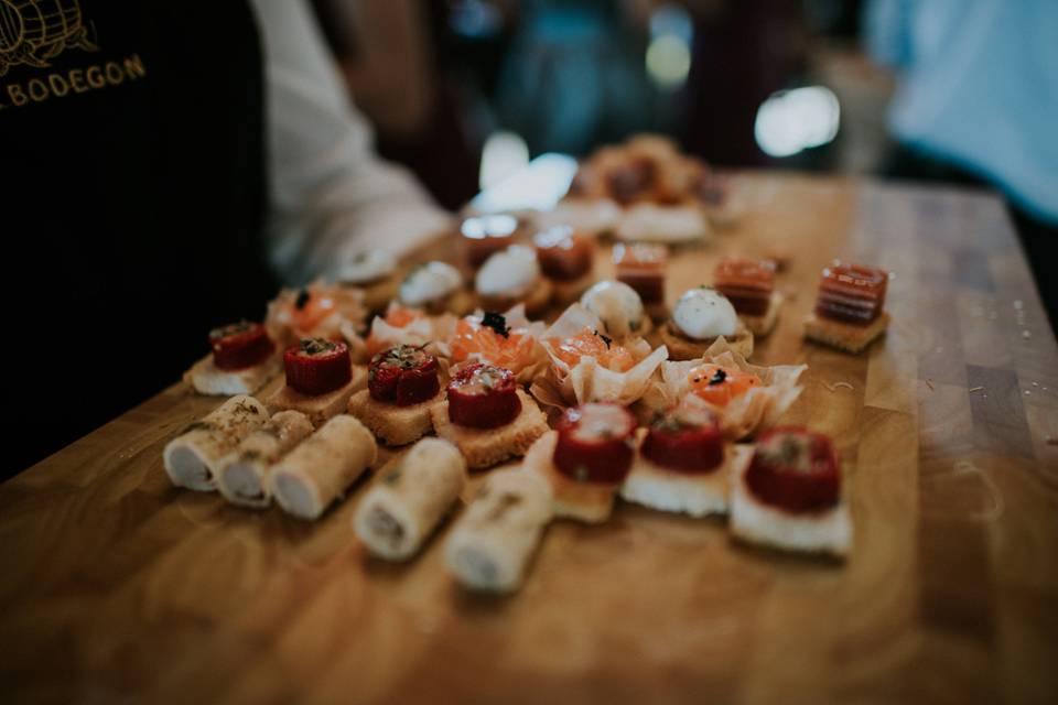 Selección de canapés