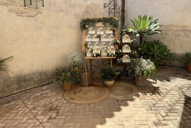 Seating plan en el patio