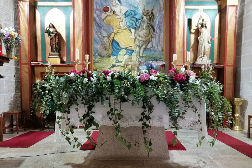 Decoración altar