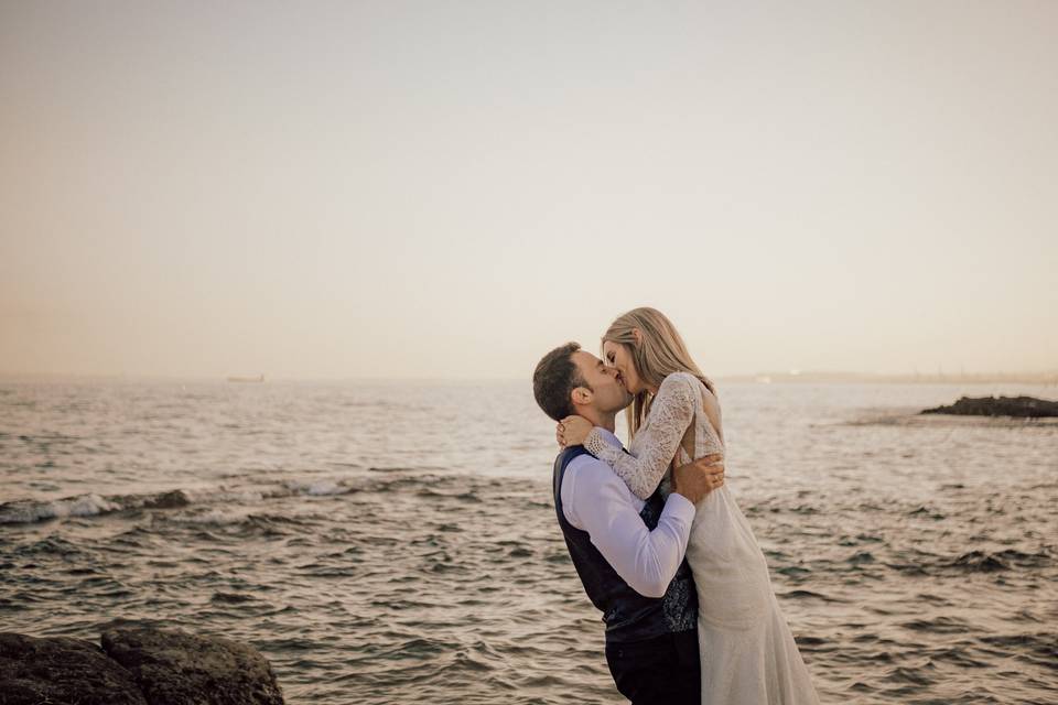 Postboda en la playa